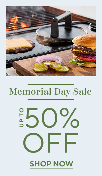 Memorial Day Sale up to 50% off. Shop now.