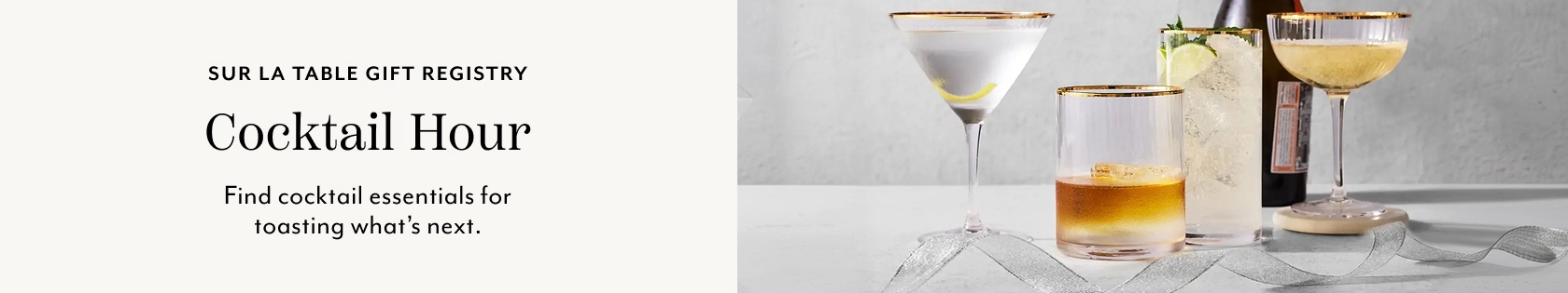 Sur La Table Gift Registry Cocktail Hour. Find cocktail essentials for toasting what's next.